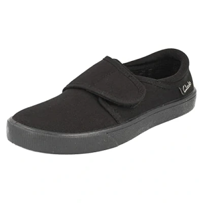 Image de CLARKS Mixte Enfant Hopper Run, Noir, 27.5 EU