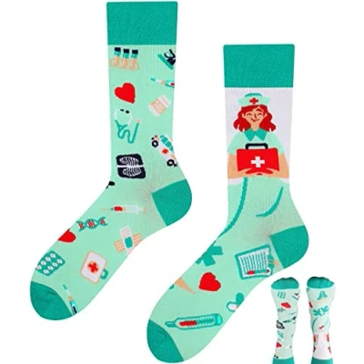Image de TODO Colours Fantaisie Chaussettes Rigolotes Homme et Femme motif drôle multicolore