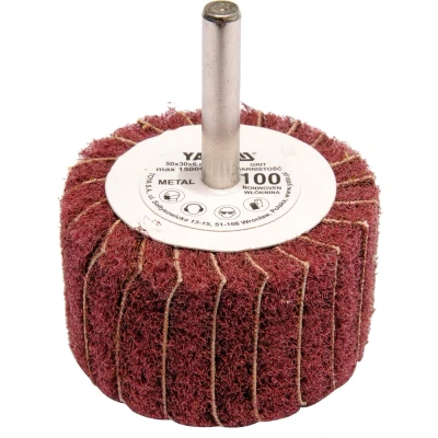 Image de YATO YT 83393 Disque à lamelles avec des dimensions axe (abrasive) ailettes en toile 50 x 30 6