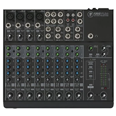 Image de Mackie 1202VLZ4 Table de mixage Audio 12 canaux 20 200 00 Hz à 90 DB 10000 Ohm 2500 25 W