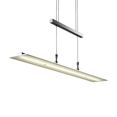 Image de B.K.Licht suspension LED, lustre filaire design, fonction dimmable pas besoin d’un variateur, hauteur réglable, platine LED 20W intégrée, lumière blanche chaude