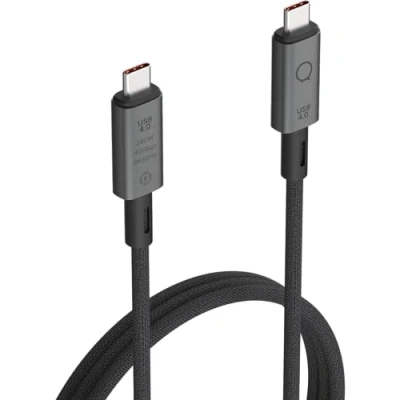 Image de Câble USB4 USB C vers PRO 1m Noir Neuf