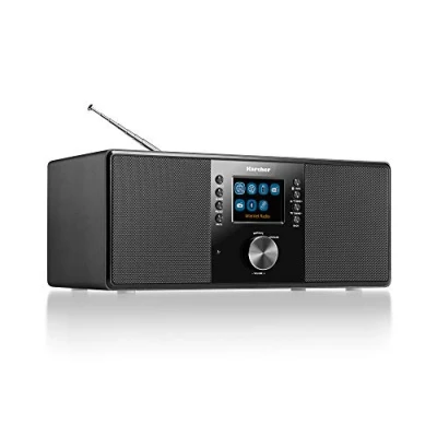 Image de Karcher DAB 7000i Radio internet (DAB+/FM, Wi Fi &amp; Bluetooth, connexion USB, AUX IN, réveil avec double alarme) Noir