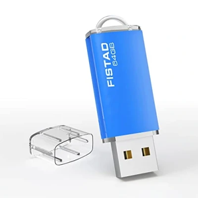 Image de CLé USB 64Go, Pen Drive 2.0 Flash 64Go Memory Stick Thumb pour PC, Ordinateur Portable Stockage de Données (Bleu)