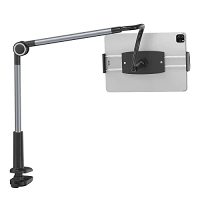 Image de Baseus support de téléphone portable pince fixation tablette rétractable réglable pour iPad Xiaomi interrupteur chevet bureau en direct