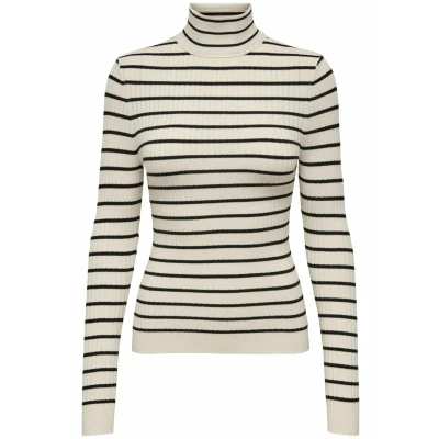 Image de ONLY Karol L/S Rollneck Pullover, Femme, Taille: XS, Whitecap gray