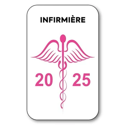 Image de SIGNAL SAFETY Autocollant Sticker Vignette Caducée 2024 pour Pare Brise en Vitrophanie V8 Infirmière