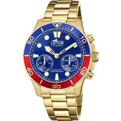 Image de Montre Connectée Lotus 18802/3 PVD Jaune Étanchéité 10ATM Chronographe