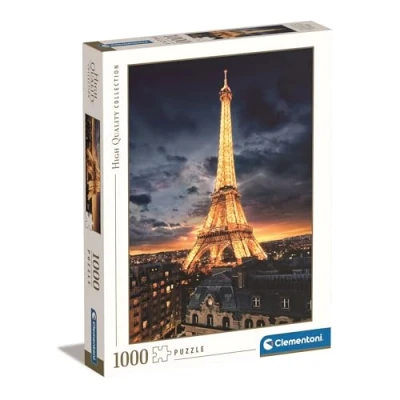Image de Clementoni Tour Eiffel, Papier Carton, Multicolore, 864 gr, 1000