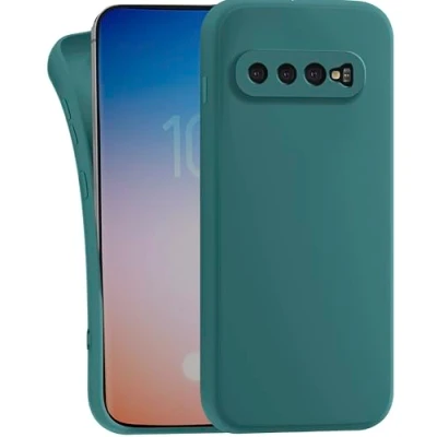 Image de MyGadget Coque pour Samsung Galaxy S10 Plus Case TPU Souple &amp; Soft Cover Protection Extra Fine Légère Étui Coloré Anti Choc et Rayures Olive Vert