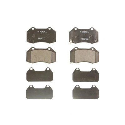Image de BOSCH 0 986 494 718 Jeu de plaquettes frein Low Metallic avec indicateur d&#039;usure tôle anti bruit OPEL: Corsa D 3/5 portes, E portes
