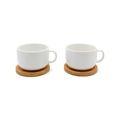 Image de Bredemeijer Tasse à thé Umea 250ml blanc s/2