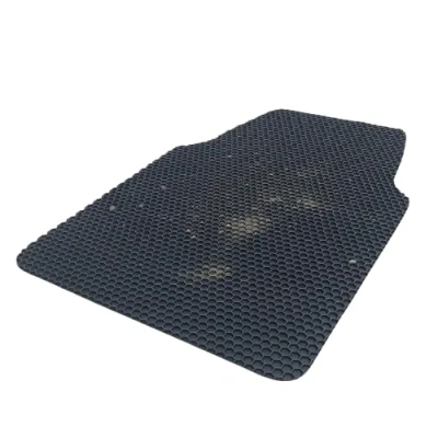 Image de Nicoman Tapis de Sol Universel pour Voiture Style Hexagonal, antidérapant, Robuste, imperméable, Facile à Nettoyer (Noir, côté conducteur, L, 1 pièce)