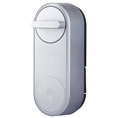 Image de Yale Serrure connectée Linus, Argent, de Porte à Ouverture et Verrouillage sans clés, Design sécurisée, 05/101200/SI