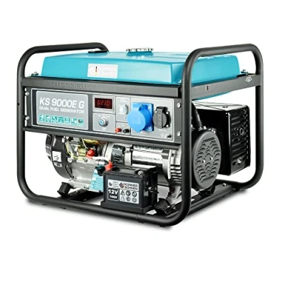 Image de Groupe électrogène à essence gaz KS 9000E G K&amp;S puissance max/nom: 6500W/6000W, démarrage manuel électrique, AVR, affichage LED.