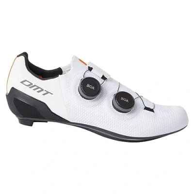 Image de DMT Sh10 Chaussures de Cyclisme sur Route Unisexe, Blanc/Noir, 46 EU