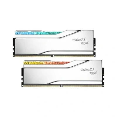 Image de Mémoire DDR5 G.Skill Trident Z5 Royal Neo RGB 2x16Go 6000 Mhz CL28 Argent