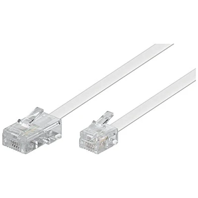 Image de Câble Modulaire GOOBAY 68577 6m RJ 11/RJ 45 Noir