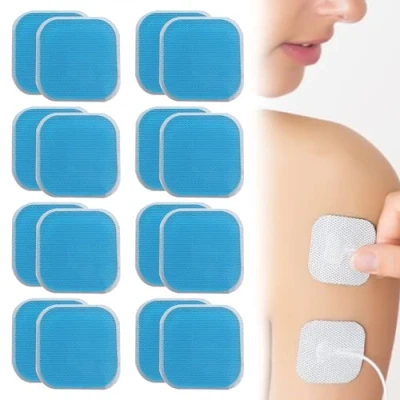 Image de AFEION Lot de 16 coussinets rechange en gel compatibles avec les appareils Beurer EM 59 Heat, Menstrual Relax TENS &amp; Chaleur, 45 x mm