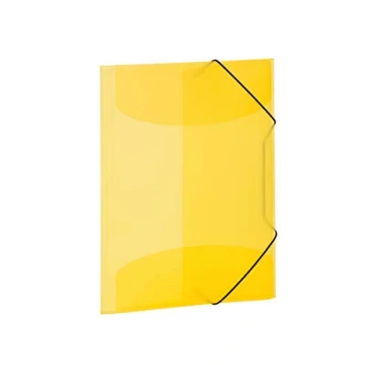 Image de Herma 19502 Chemise avec en caoutchouc Chemise, plastique, 1 pièce, clair Format A4 jaune