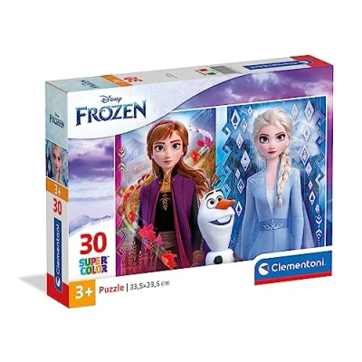 Image de Clementoni Supercolor Disney La Reine des Neiges 2 30 pièces Puzzle Enfant fabriqué en Italie, 3 Ans et Plus, 20251, Multicolore