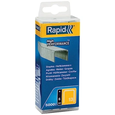 Image de RAPID Agrafes galvanisées Fil fin N13/06 mm Boite polypropylène 5000 pièces