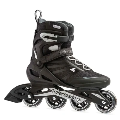 Image de Rollerblade Patins Zetrablade Mixte, Noir/argenté, 40 1/2