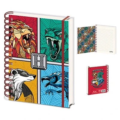 Image de Carnet de Notes Harry Potter Animaux Emblèmes Graphiques