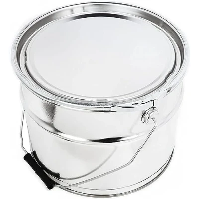 Image de BenBow boîte en fer blanc 10x 250 ml avec capot à enfoncer hermétique, opaque, vide, ronde récipient de rangement