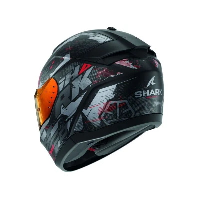 Image de SHARK, Casque Moto intégral RIDILL 2 Molokai Noir / Rouge Gris KAR, M