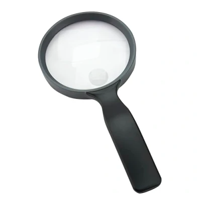 Image de Carson HandHeld loupe à main compacte, grossissement de 2x, avec une petite lentille incorporée, 3,5x (JS 24)