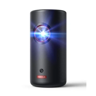 Image de Nebula Anker Mini Videoprojecteur Portable Capsule 3 Laser 1080p, Smart, Wi FI, Projecteur Laser, Dolby Digital, Autofocus, Image 120 Pouces, Batterie intégrée, 2,5 Heures de Lecture