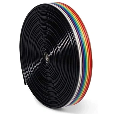 Image de Câble plat IDC 10 broches 6 m pour Raspberry Pi Breadboard&#039;s ou votre Arduino&#039;s (connecteurs 2,54 mm)