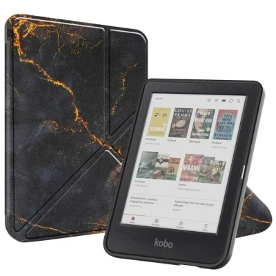 Image de Étui de liseuse IMOSHION Pliable Compatible Kobo Clara BW et Colour Similicuir Multicolore