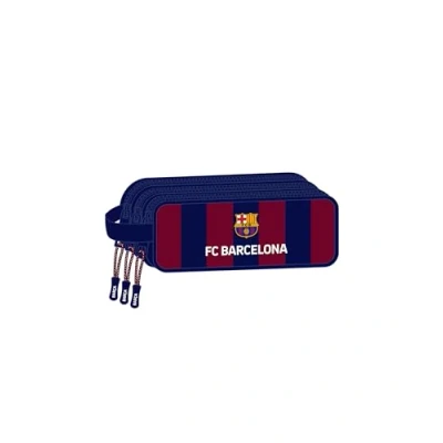 Image de Trousse triple fermeture éclair SAFTA F.C. Barcelone pour enfant
