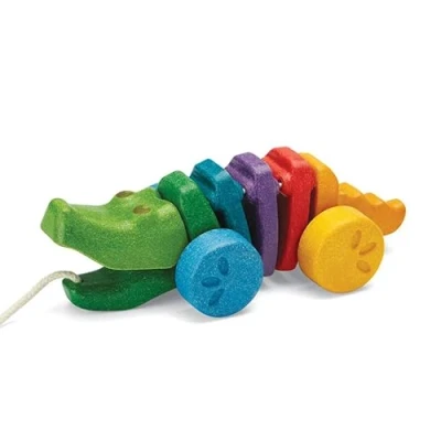 Image de Plantoys Rainbow Alligator, PT1416, Bois