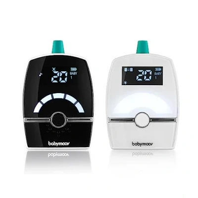Image de Babymoov Babyphone Audio Premium Care, Faible Emission d&#039;Ondes avec Détecteur de Mouvement, Labellisé Long Time, Portée 1400m, Veilleuse, Berceuses, Capteur Température, Talkie Walkie