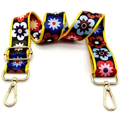 Image de Keriocusi Bandouliere de Rechange Sac Reglable Colorée, Sangle a Main Remplacement, Universelles mit Boucle Dore pour Femme à Main, Bandoulière, 3