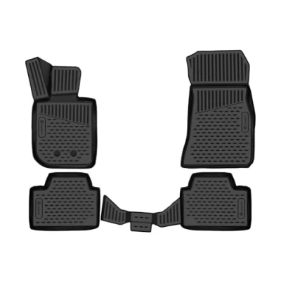 Image de Element EXP.ELEMENT3D02308210K Lot de 4 Tapis Sol en Caoutchouc antidérapant Premium 3D Personnalisables pour BMW Série 3 G20, modèles à partir 2019 Noir