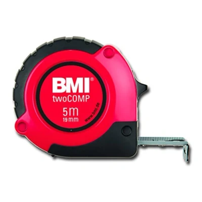 Image de Mètre a ruban de poche, Blanc/noir/rouge, twoCOMP 5mx19mm BMI