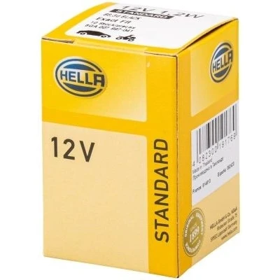 Image de HELLA 8GA 007 997 041 Ampoule, éclairage des instruments 12 1,2 Ampoule sur socle B8.3d Halogène