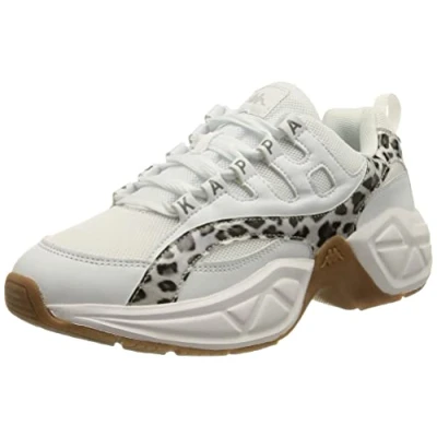 Image de Kappa Mixte Overton Gc Basket, Léopard Blanc, 38 EU