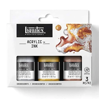 Image de Liquitex Professional Encre Acrylique Set 3X30ml Couleurs Iridescentes
