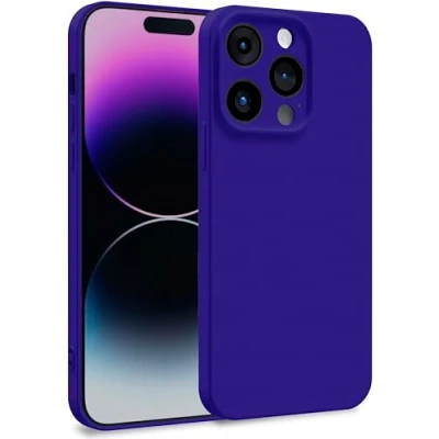 Image de MyGadget Coque pour iPhone 14 Pro Case Protection Rigide Anti Choc avec Doublure Microfibre Violette