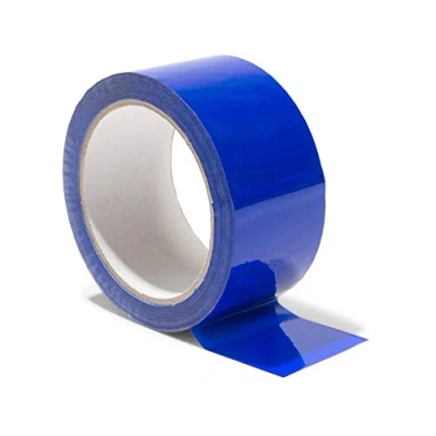 Image de Modulor Ruban d&#039;emballage, adhésif en polypropylène coloré, pour Colis à déroulement Silencieux avec Acrylique, Largeur 5 cm x Longueur 66 m, épaisseur 48 µm, Bleu foncé