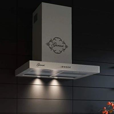 Image de Gurari 461 IS Hotte aspirante murale 60 cm 1000m3/hHotte Luxe fabricant 3 vitesses 1000m3/h LED inox Recirculation possible