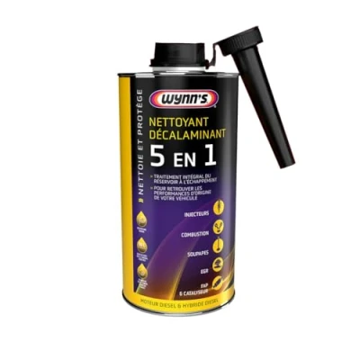 Image de Wynn&#039;s Nettoyant Décalaminant Diesel Nettoyage Profond des Injecteurs, Turbo, Vanne EGR &amp; FAP Lubrification Protection du Système d’Alimentation 1L