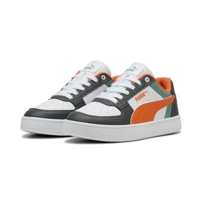 Image de PUMA CAVEN 2.0 Block JR Basket, Green Moon Maple Syrup White, 37 EU