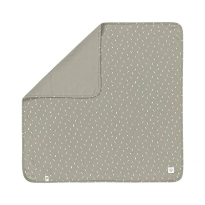 Image de LÄSSIG Couverture câline pour bébé douillette certifiée GOTS douce/Interlock Baby Blanket 80 x cm Speckles olive