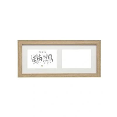 Image de Deknudt Frames S66KD2 Cadre Photo pour 2 Photos Horizontal Naturel 10 x 15 cm, Argenté
